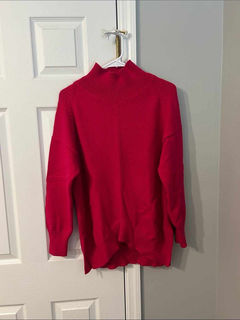 Maeve Bright Fuchsia Turtleneck Sweater